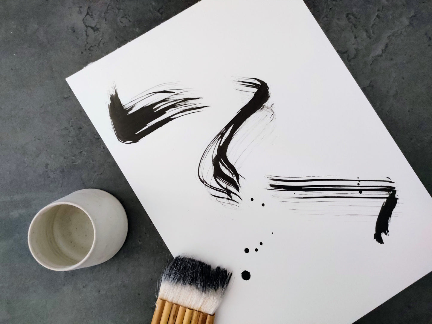 Iya Gallery A4 original ink painting