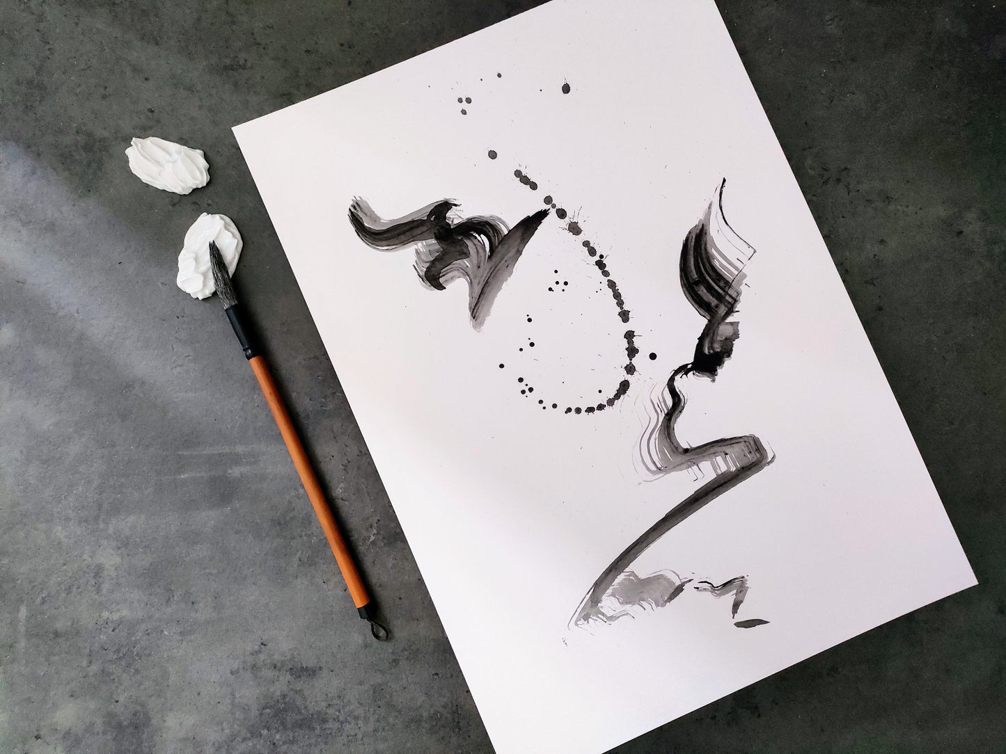 Iya Gallery A3 original ink painting