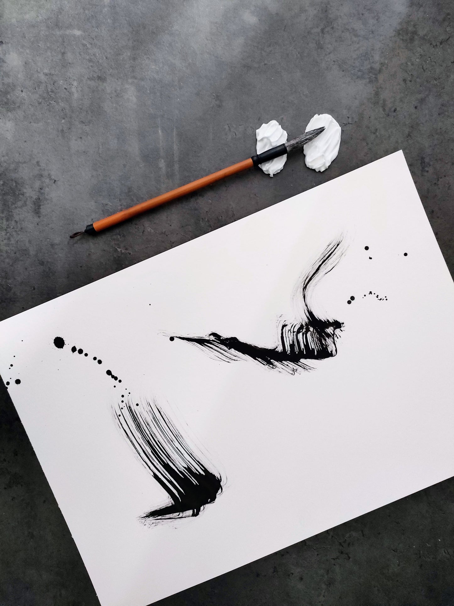 Iya Gallery A3 original ink painting