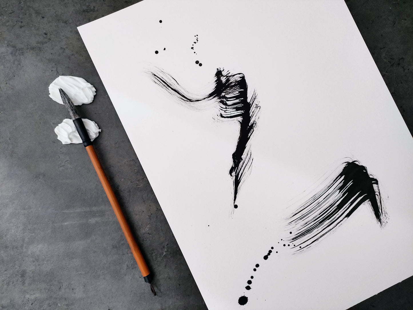 Iya Gallery A3 original ink painting