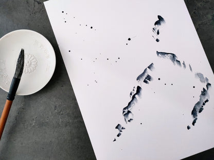 Iya Gallery A4 original watercolour painting