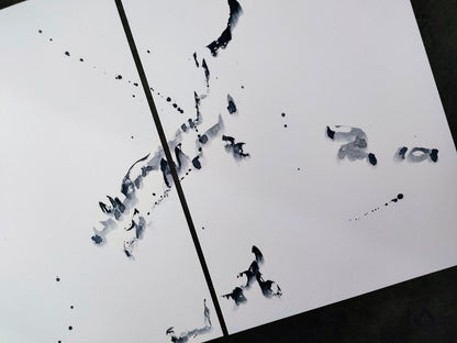 Iya Gallery diptych original watercolour 