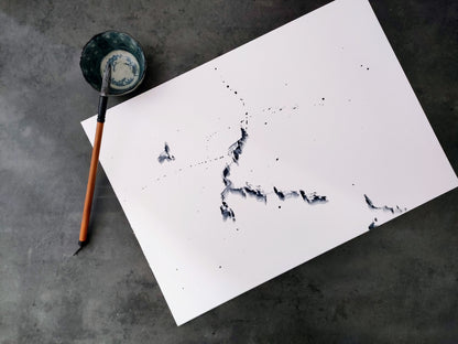 Iya Gallery A3 original watercolour painting