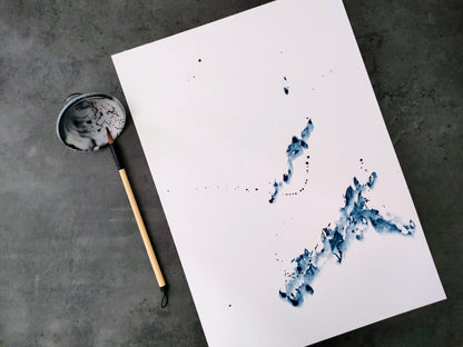 Iya Gallery A3 original watercolour painting